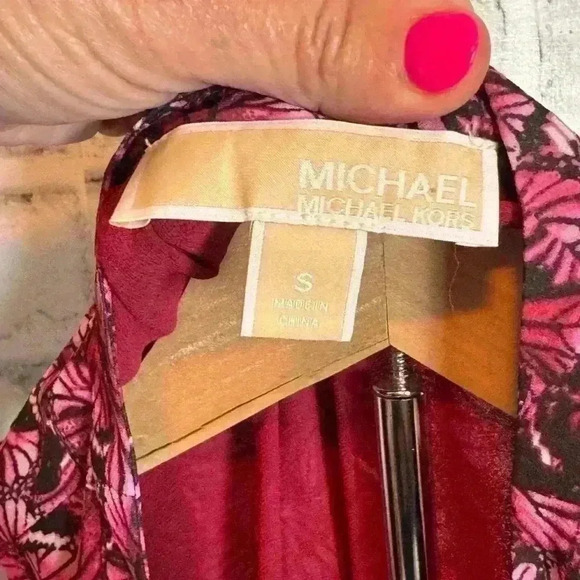 Michael Kors‎ Pink Cold Shoulder Blouse - Picture 5 of 9